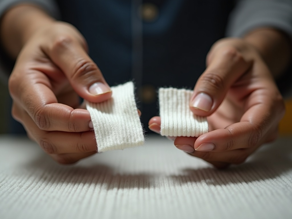 1x1 rib fabric structure for t-shirt collar with high elasticity